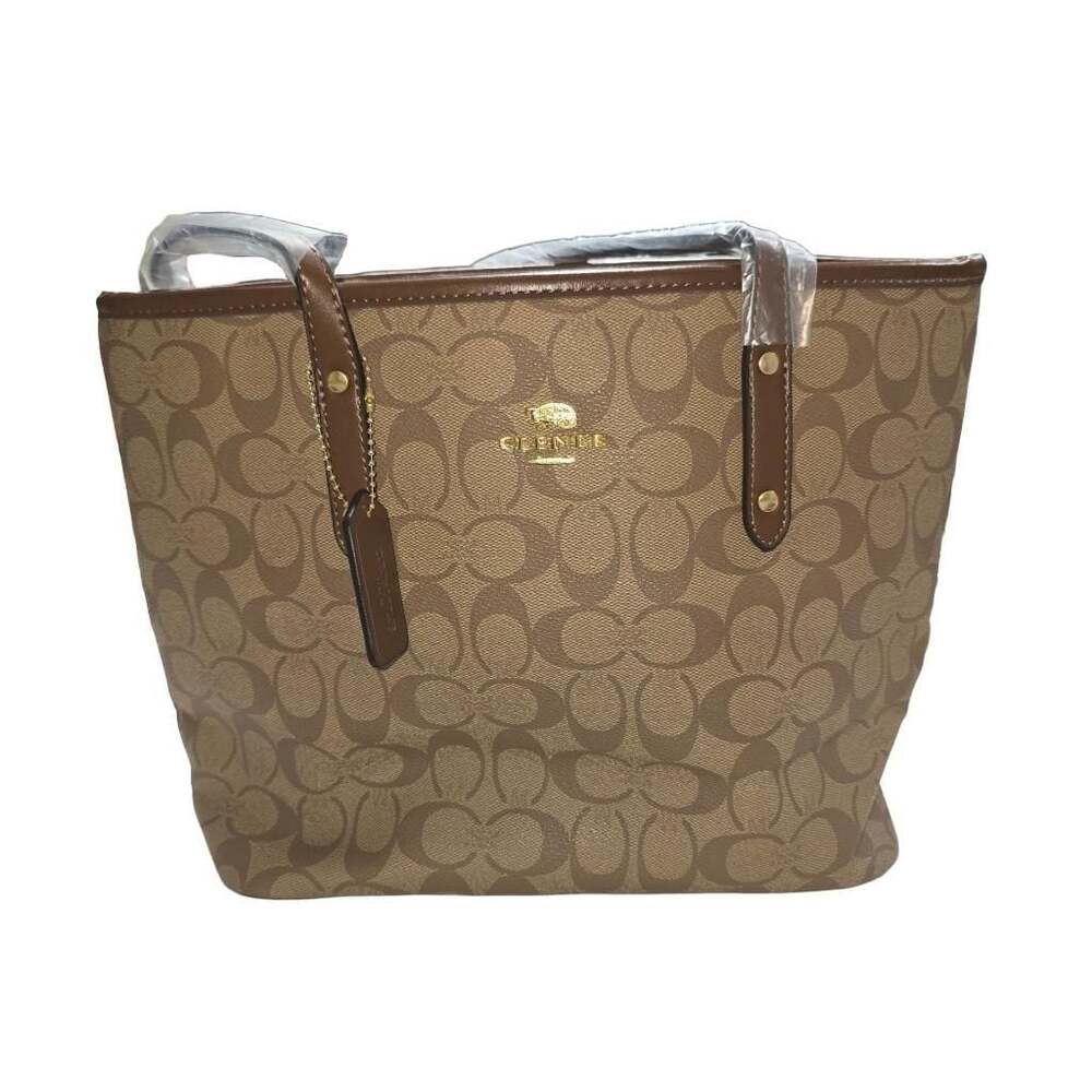 Clenle Signature Monogram Tote Bag with Matching Wristlet